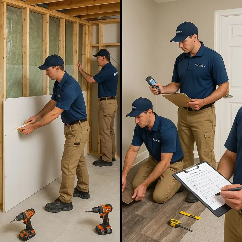 Repairs and Reconstruction process in Weddington, NC